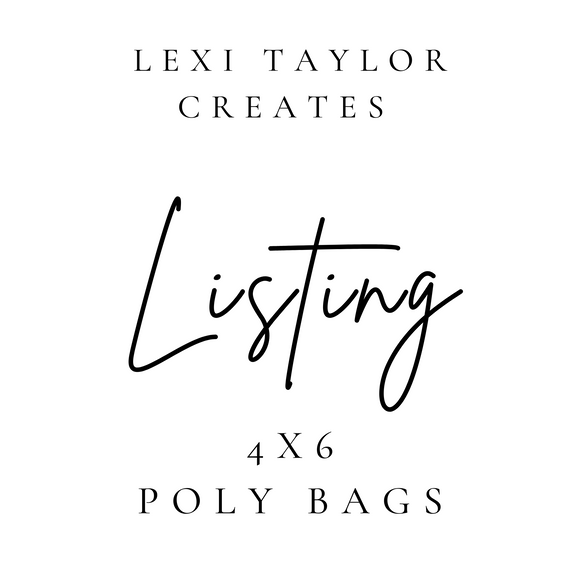 4x6  Poly Bags