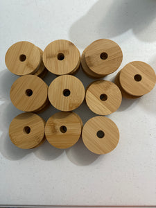 Bamboo Lids- fits Libbey cups