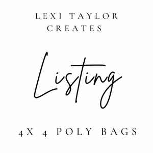 4x4 Poly Bags