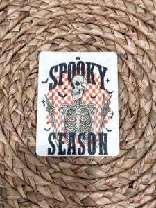 Skelton Spooky Season Reusable Car Scent