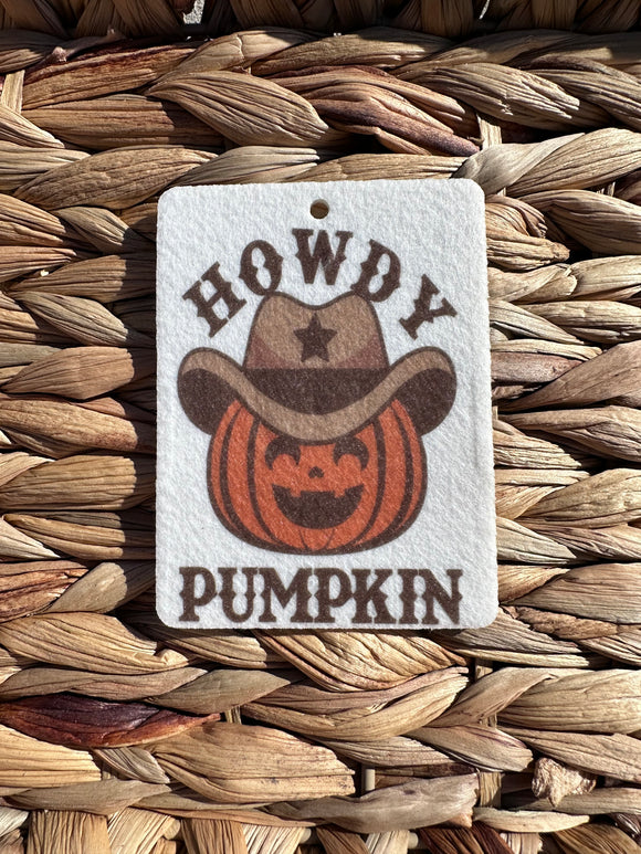 Howdy Pumpkin Reusable Car Scent