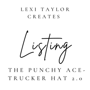 The Punchy Ace- Full Trucker Hat 2.0