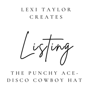 The Punchy Ace- Disco Cowboy Hat