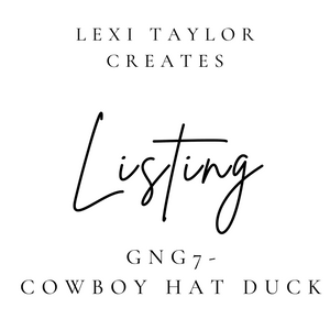 Glitz N Glam 7 - Cowboy Duck Hat