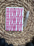 Pink Howdy x 3 Reusable Car Scent