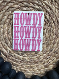 Pink Howdy x 3 Reusable Car Scent